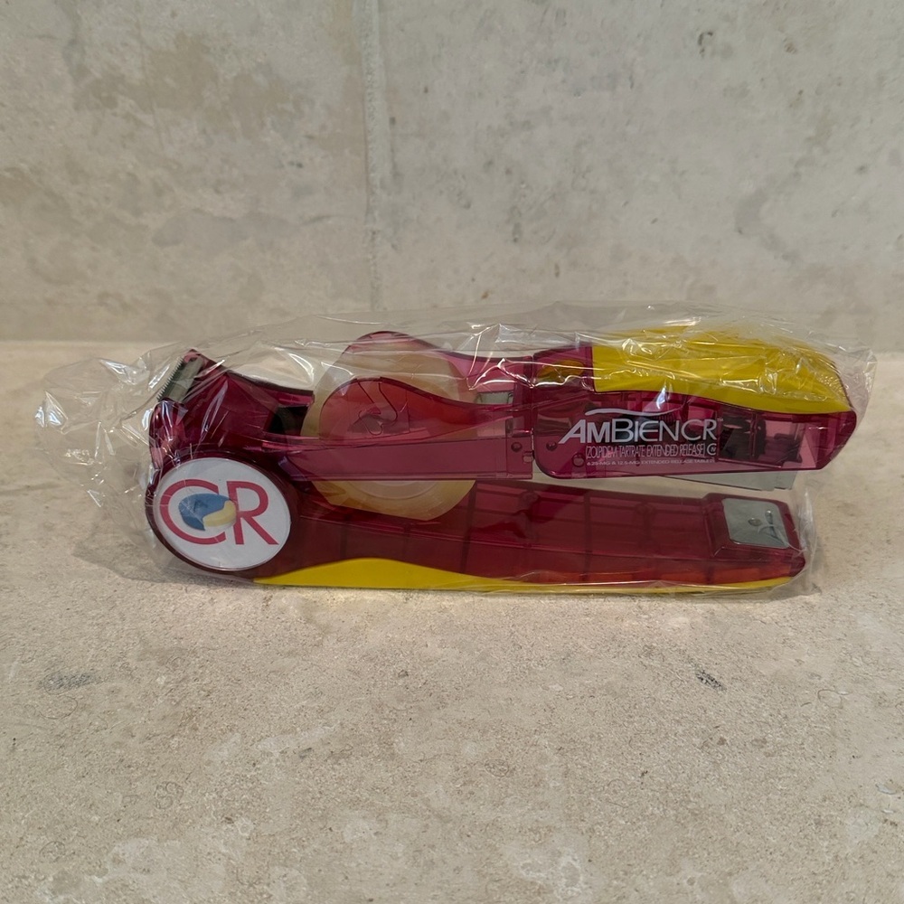 Ambien CR Drug Rep Pharmaceutical Advertising Tapeler Stapler/Tape Dispenser New